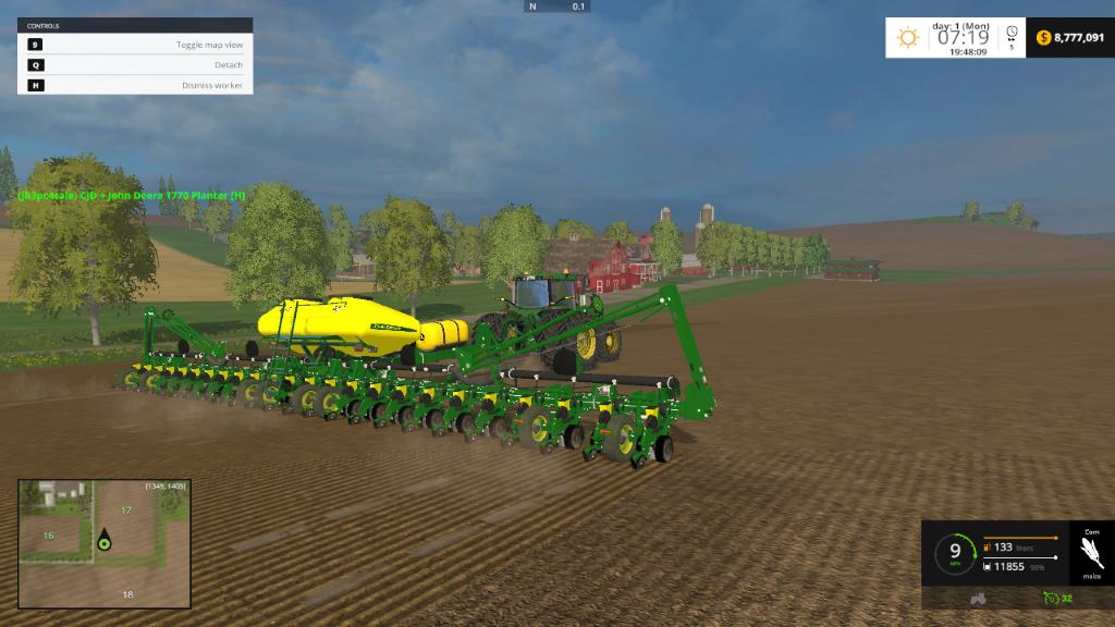 a small john deere planter mod for fs19