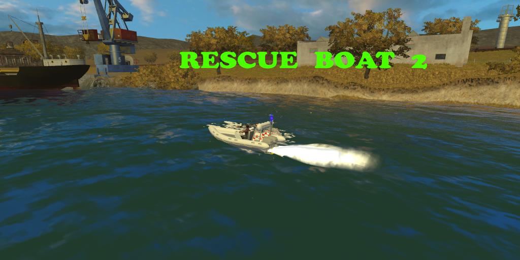 RESCUE BOAT V2 * Farming simulator 19, 17, 22 mods FS19, 17, 22 mods.