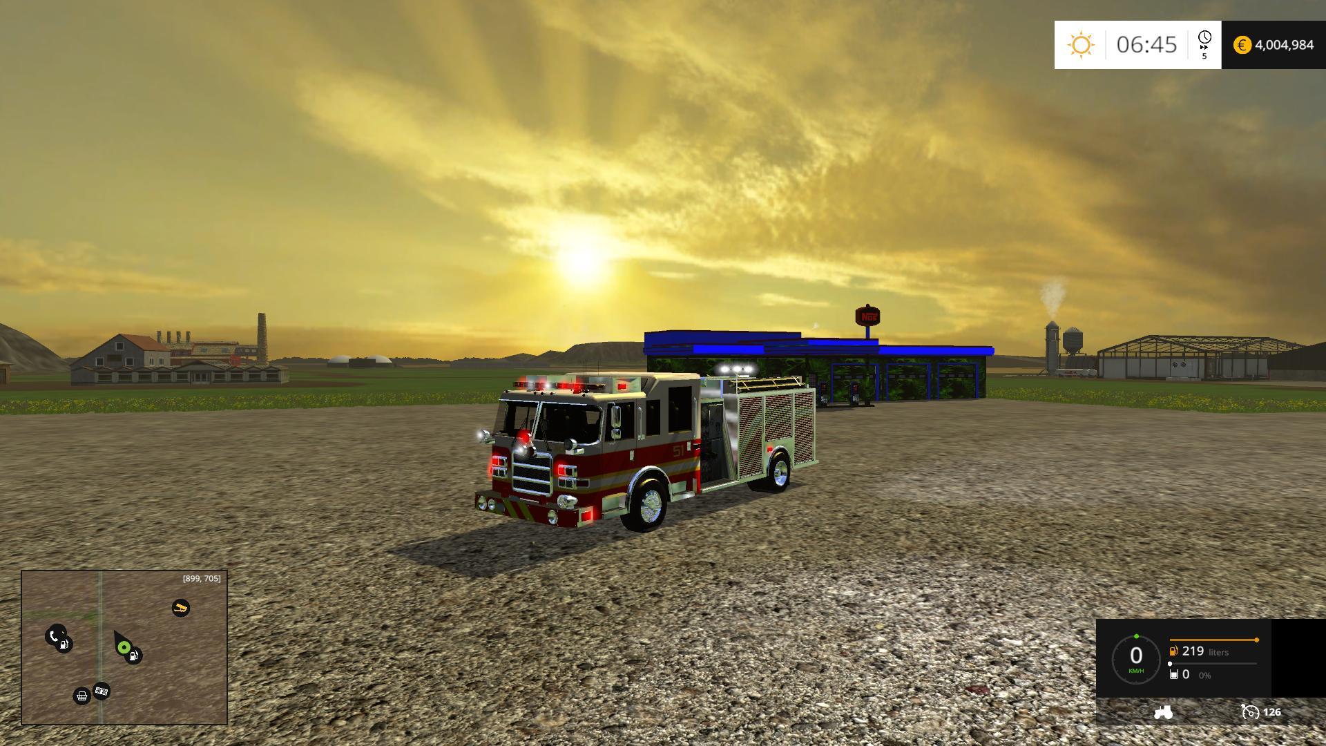 American Fire Truck With Working Hose V10 • Farming Simulator 19 17