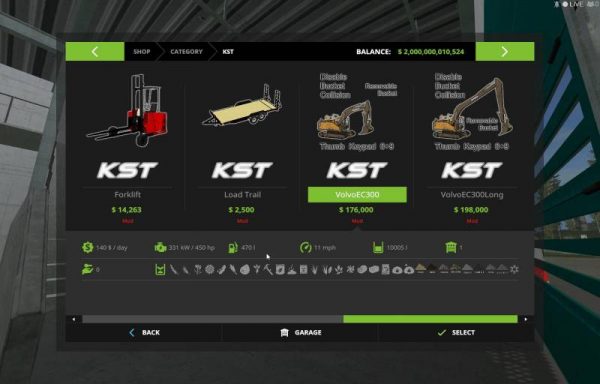 Fs17 Kst Volvo Ec300 Final • Farming Simulator 19 17 22 Mods Fs19