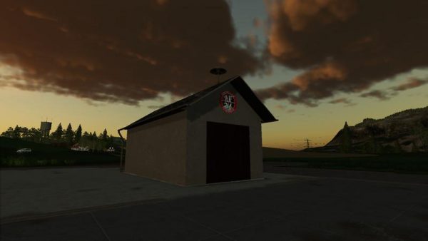 FS19 SMALL FIRE DEPARTMENT TOOL SHED V1 1 Farming Simulator 19 17 